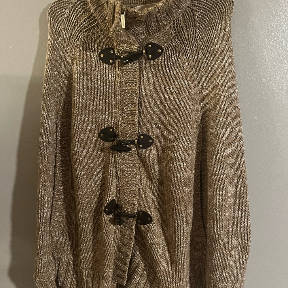 Michael‎ Kors Brown Toggle Cardigan